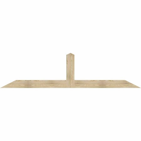 Ekena Millwork Portland Rough Sawn Timber Gable Bracket, Douglas Fir, 108"W x 27"H x 4"D x 6"F, 6/12 Pitch GBW108X27X0406POR00RDF